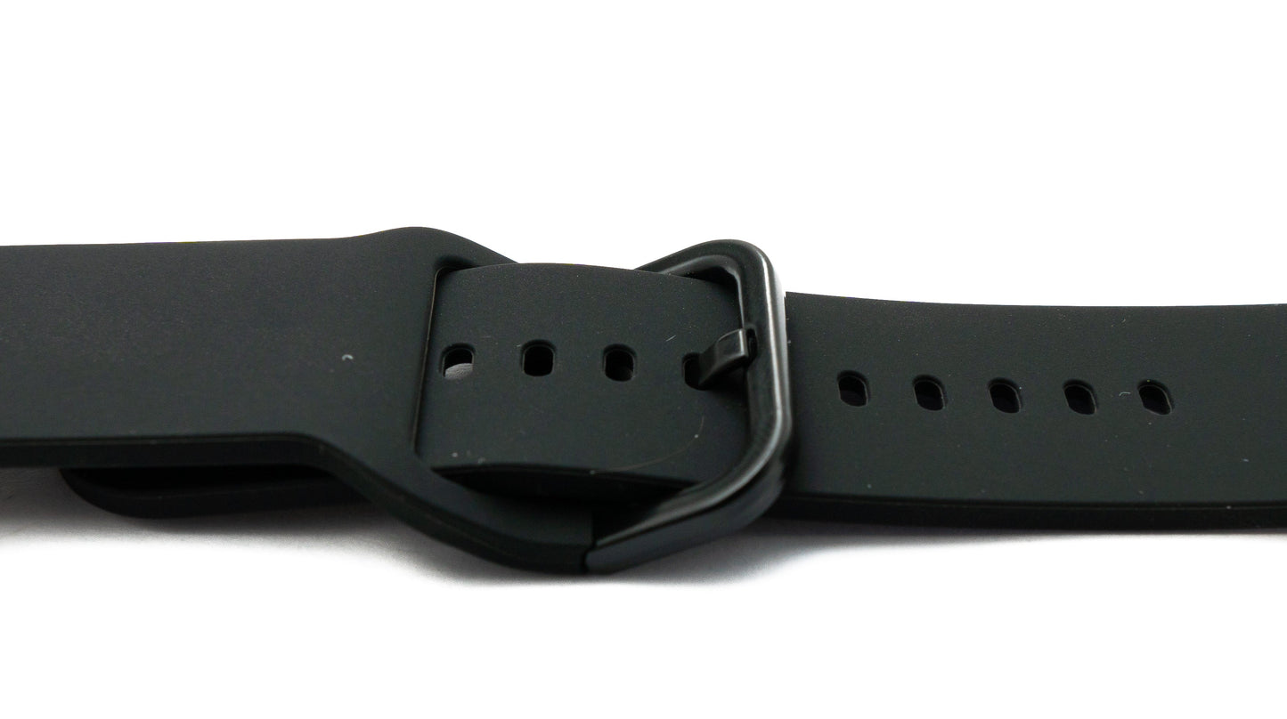 SYSTEM-S 22 mm silicone strap for Galaxy Watch 6 Smartwatch in black