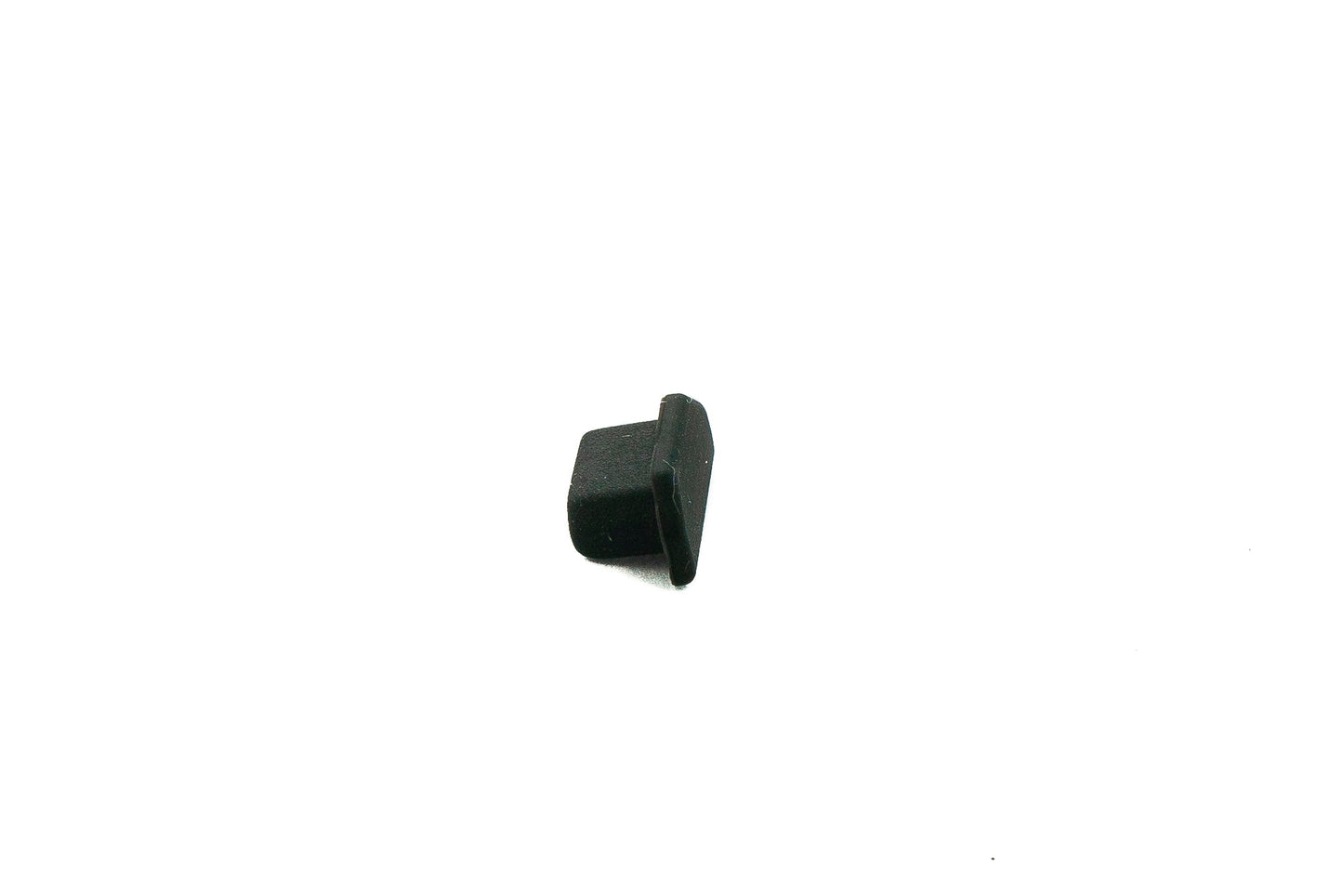 SYSTEM-S 10x USB Micro B Port Cover Silicone Anti Dust Protection 7 x 2 mm Plug in Black