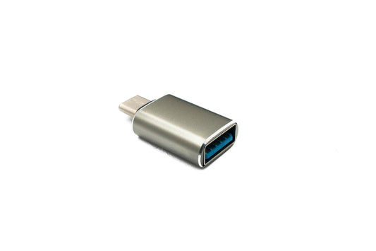 SYSTEM-S USB 3.1 millistykki af gerðinni C karlkyns í 3.0 A kvenkyns 5 Gbit/s 100W í antrasít