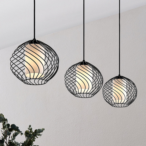 B-stock Lindby Cedrice cage pendant light hanging light ceiling lamp lamp 3 bulbs 0 