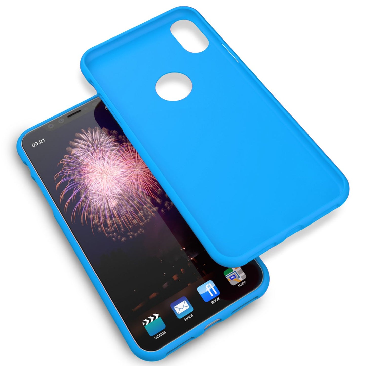 NALIA Handyhülle für Apple iPhone XR, Ultra-Slim Hülle Silikon Neon Case Cover