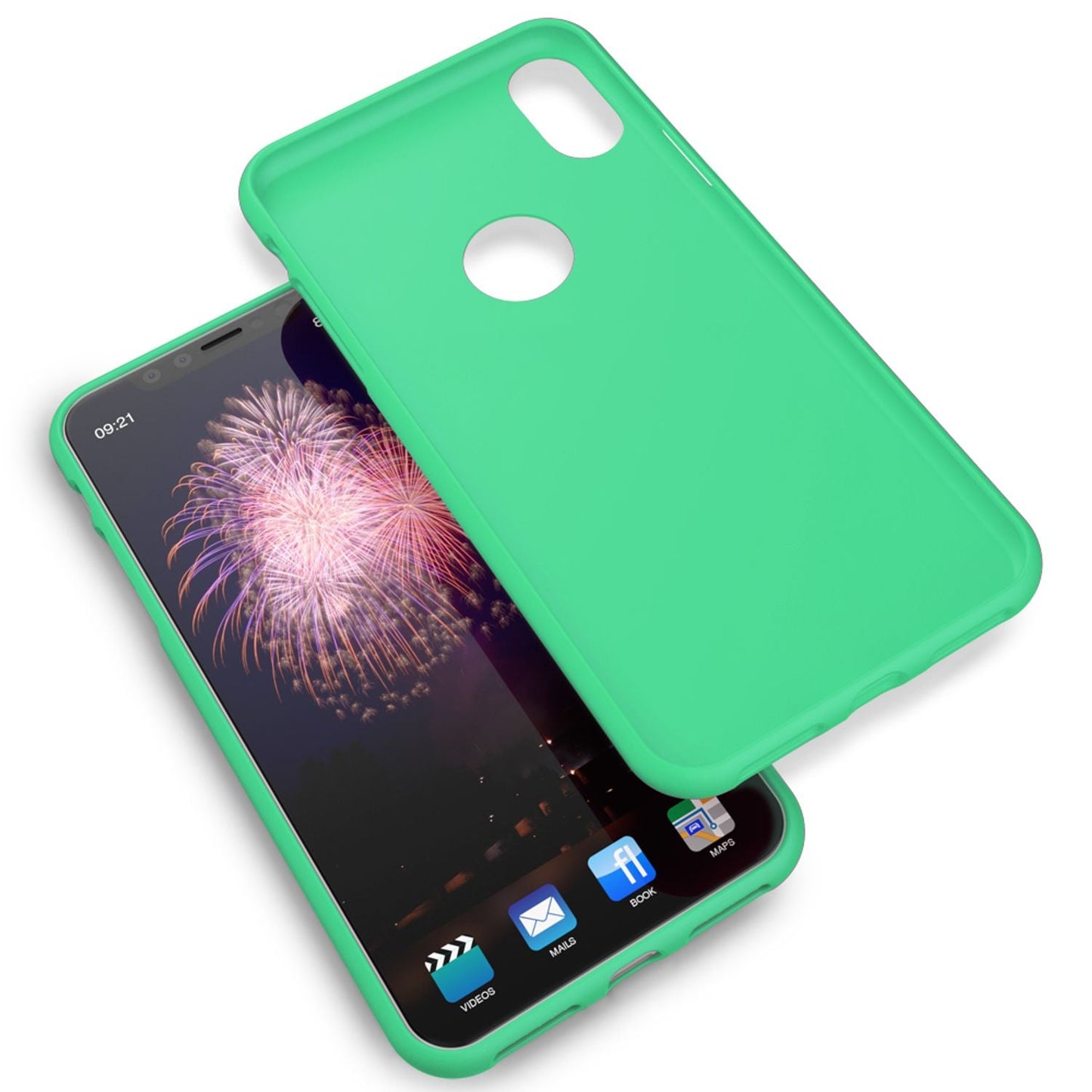 NALIA Handyhülle für Apple iPhone XR, Ultra-Slim Hülle Silikon Neon Case Cover