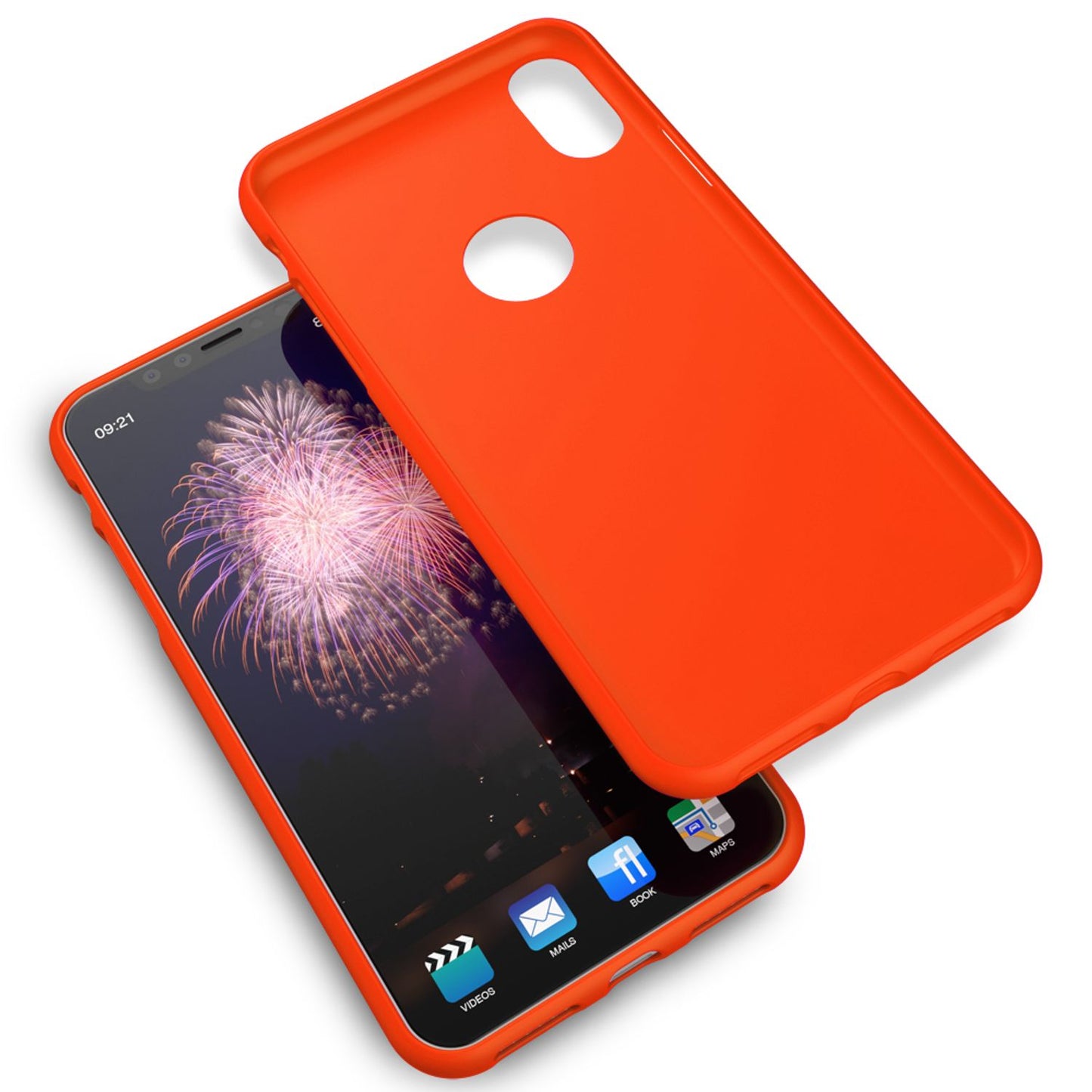 NALIA Handyhülle für Apple iPhone XR, Ultra-Slim Hülle Silikon Neon Case Cover