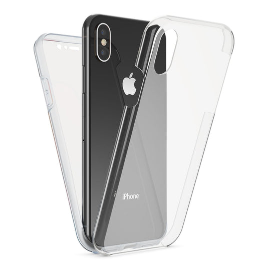 NALIA 360 Grad Handy Hülle für Apple iPhone XS Max, Full Cover Case Bumper Etui