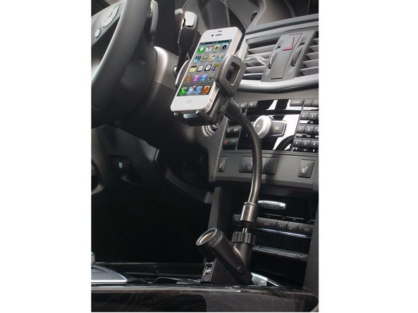 System-S 2 in 1 Universal Car USB Charger &amp; Holder Mount for Smartphone Cell Phone GPS PDA