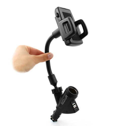 System-S 2 in 1 Universal Car USB Charger &amp; Holder Mount for Smartphone Cell Phone GPS PDA