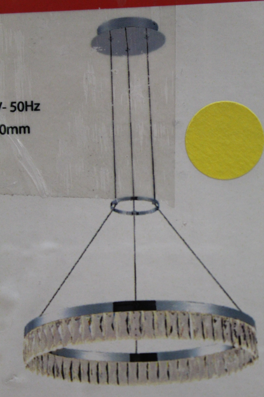 B-flokks LED hengilampi Carmi kristal loftljós Ø 600 mm hengilampi dimmanlegur