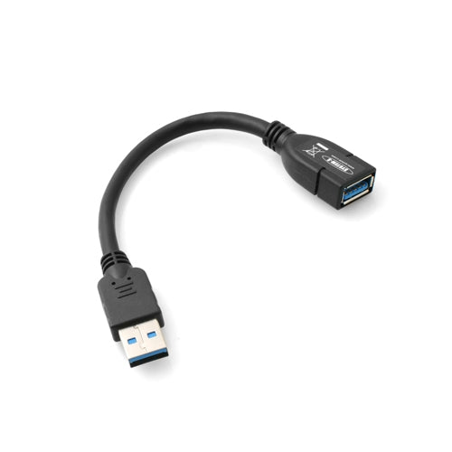 System-S USB 3.0 Typ A (male) auf USB 3.0 Typ A (female) Ladekabel Datenkabel Verlängerungskabel 11 cm