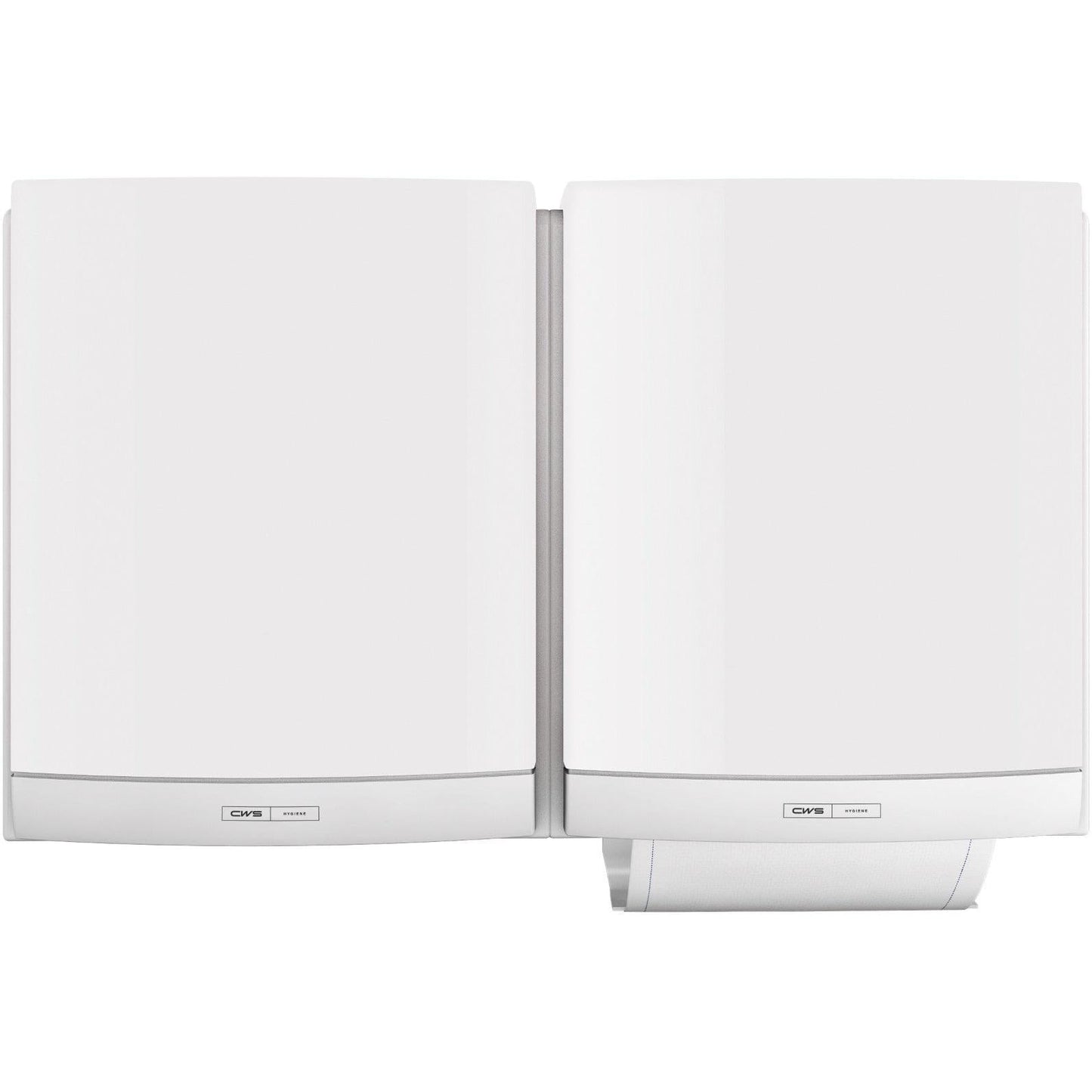 CWS ParadiseLine Stoffhandtuchspender DUO inklusive Panel Weiß | 1 Stück