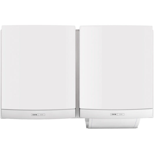 CWS ParadiseLine Stoffhandtuchspender DUO inklusive Panel Weiß | 1 Stück