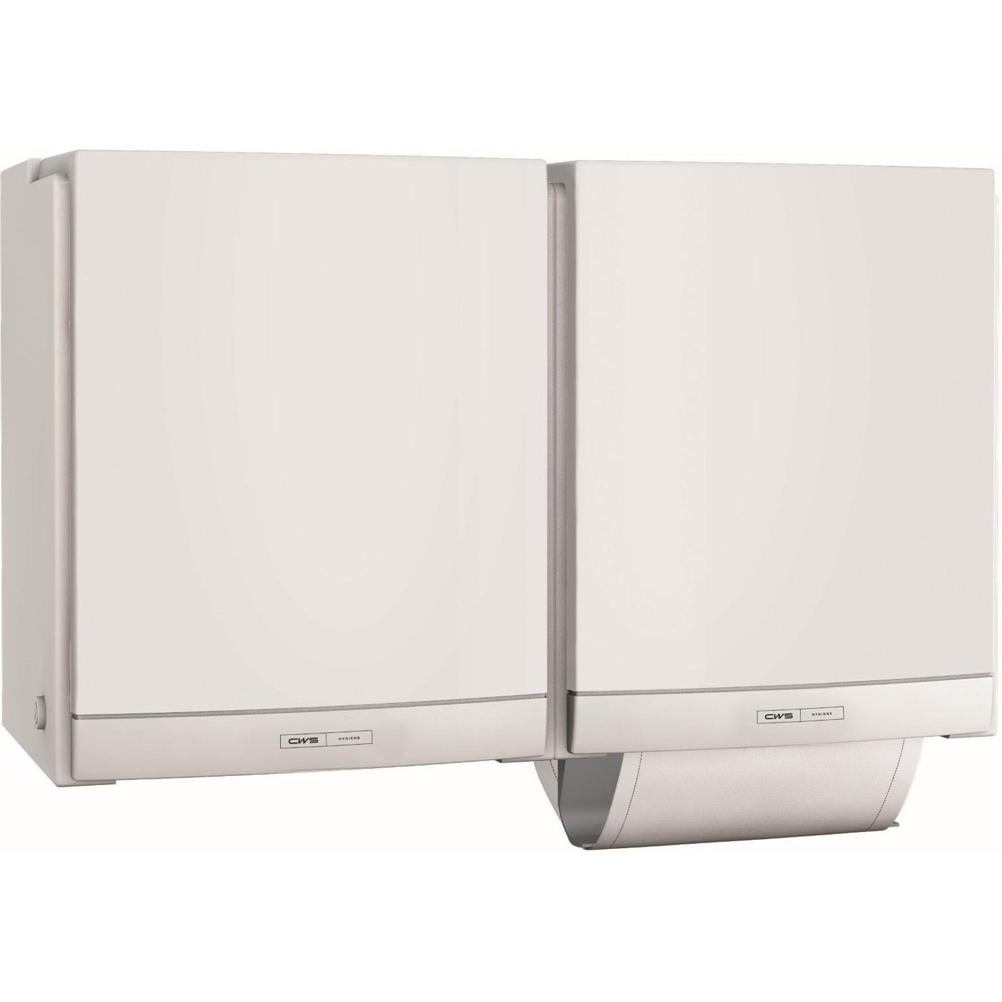 CWS ParadiseLine Stoffhandtuchspender DUO inklusive Panel Weiß | 1 Stück