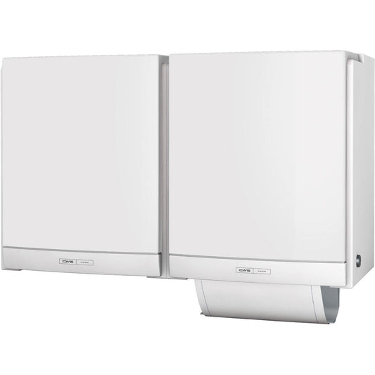 CWS ParadiseLine Stoffhandtuchspender DUO inklusive Panel Weiß | 1 Stück