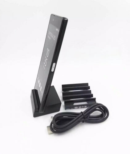 System-S Docking Station Charger Charging Station Cradle Dock Sync &amp; Data Transfer for Sony Xperia Z5 Z5 Compact Z5 Premium 