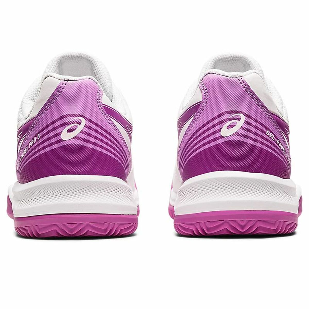 Asics Gel-Padel Pro 5 children's sports shoes in pink/white