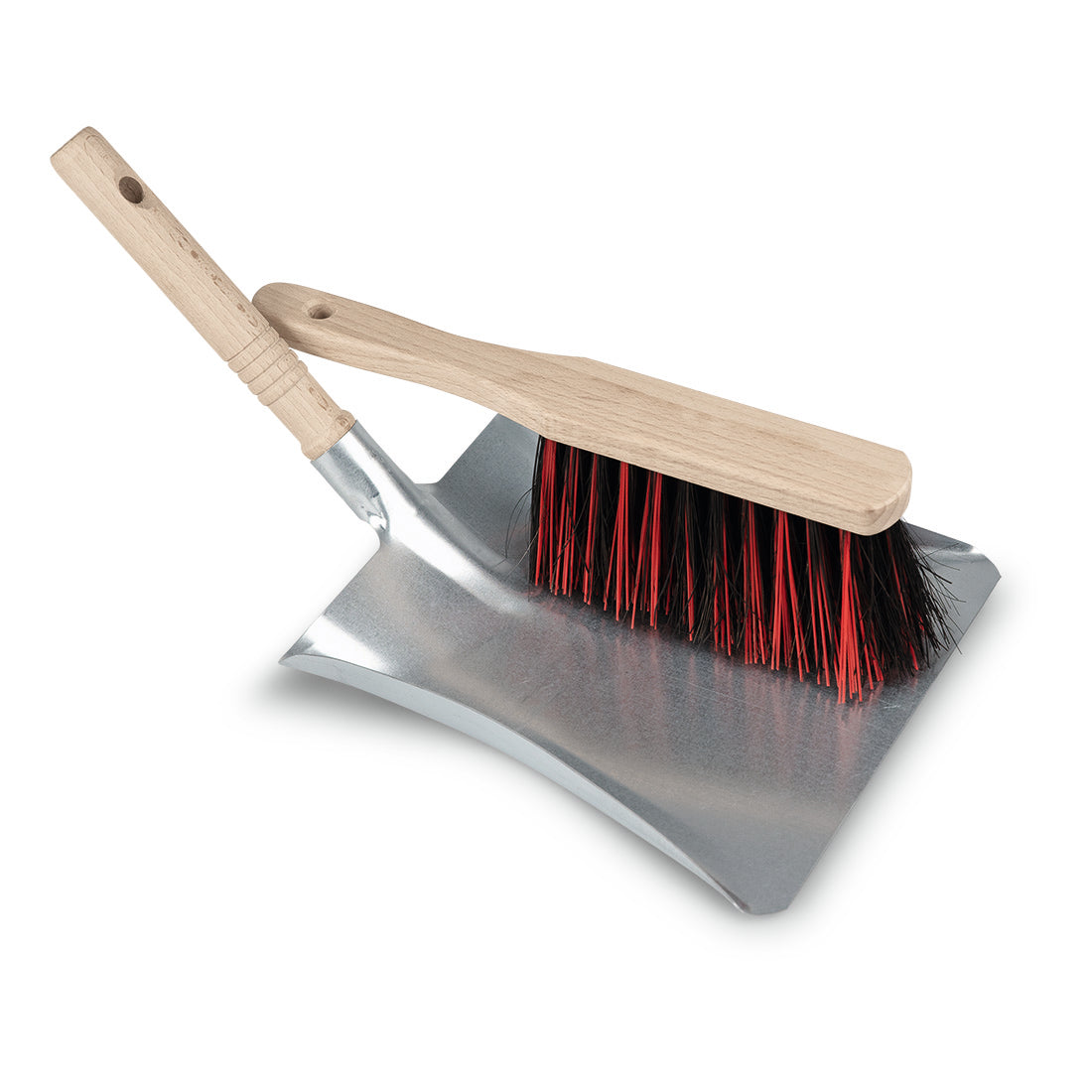 Nölle Profi Brush Kehrset, 38x22 cm, Arenga-Elaston, Holzgriff, Metall | 1 Stück