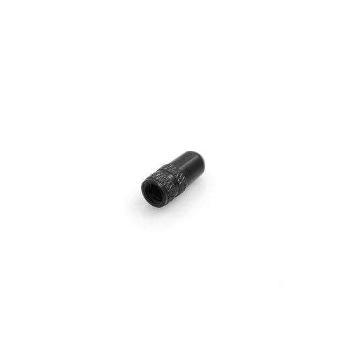 System-S valve cap Presta Sclaverand valve bicycle valve cap made of aluminum in black