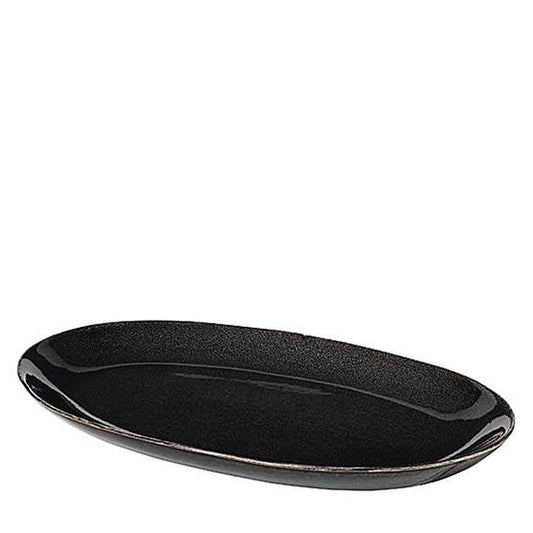 Servierplatte oval Nordic Coal 30cm