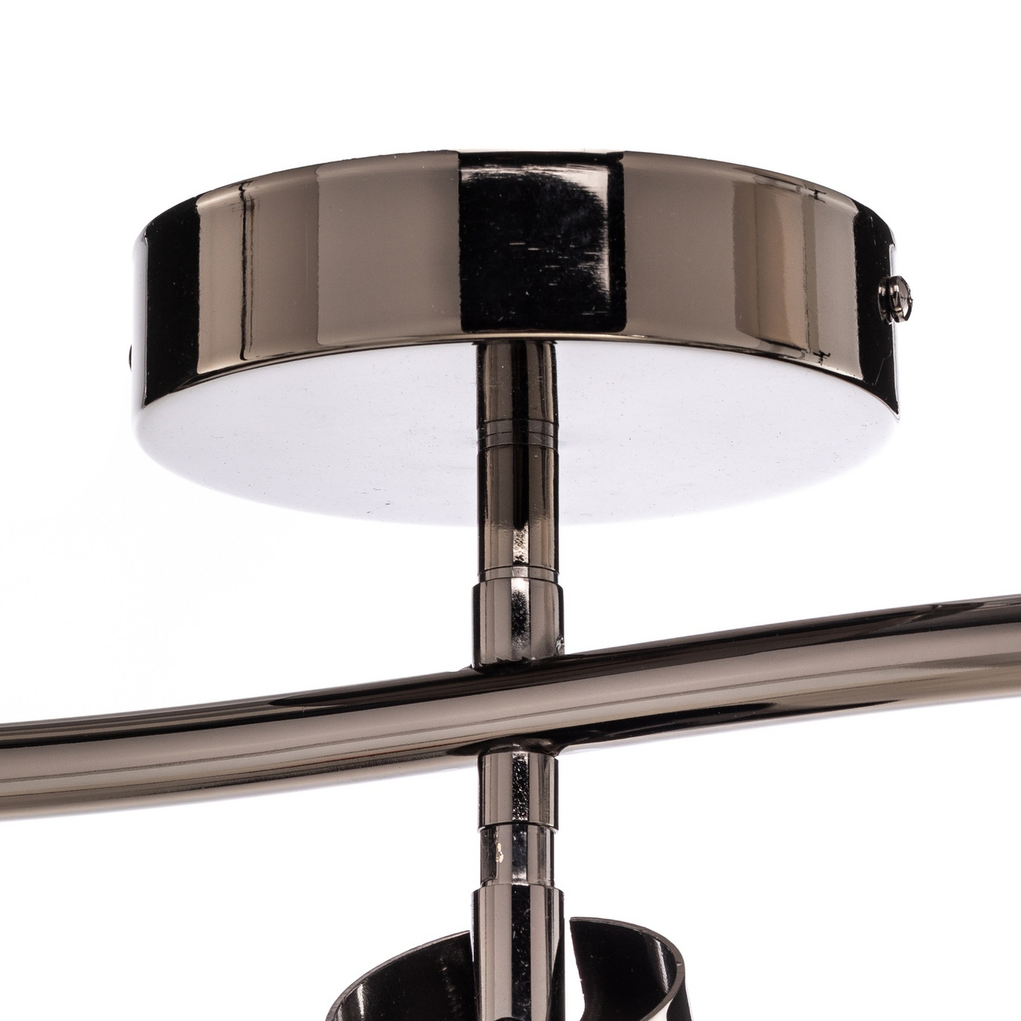 B-flokks loftkastari, svartur krómaður, 3-ljósa loftlampi, ljós, spot