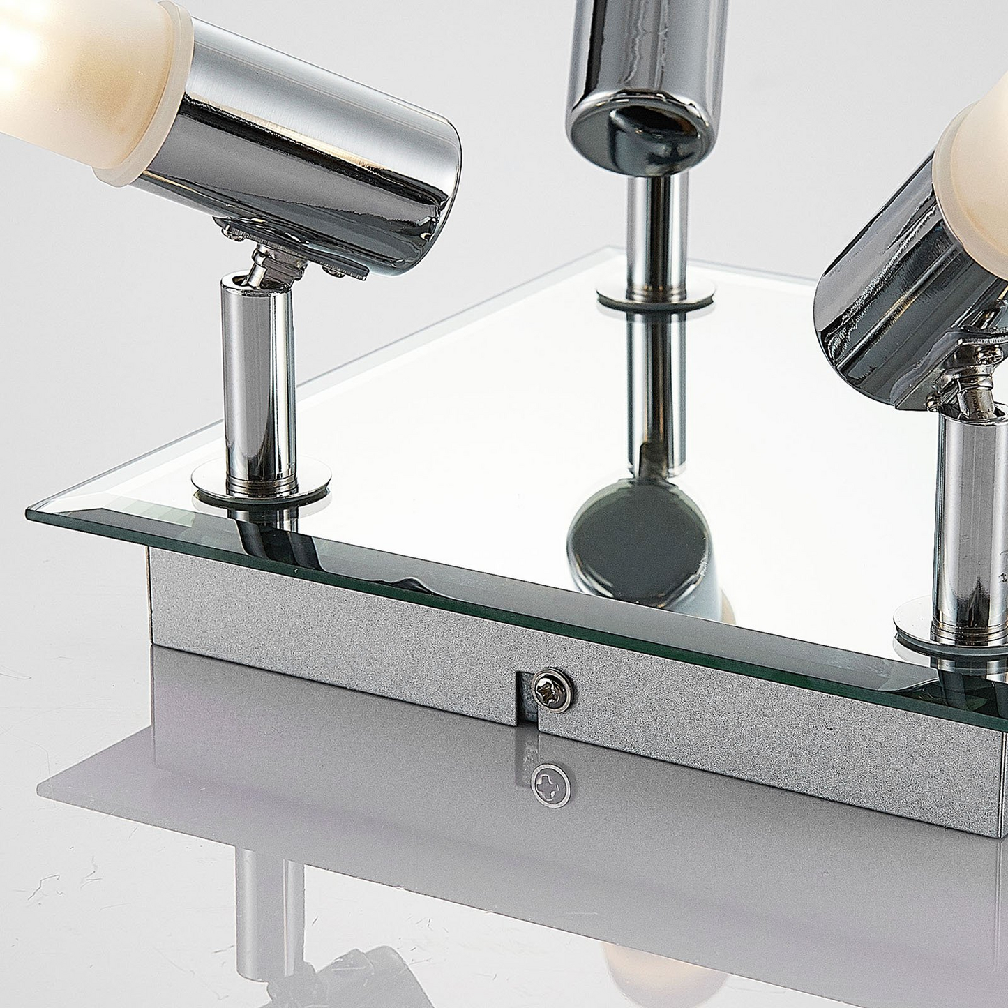 B-Ware Lindby Bad Deckenlampe Zela Deckenlampe Lampe 4 Flammig G9  32 X 32 Cm Chrom332