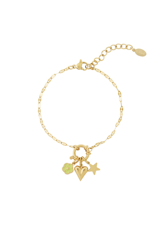 Detailliertes Blumen-DIY-Armband