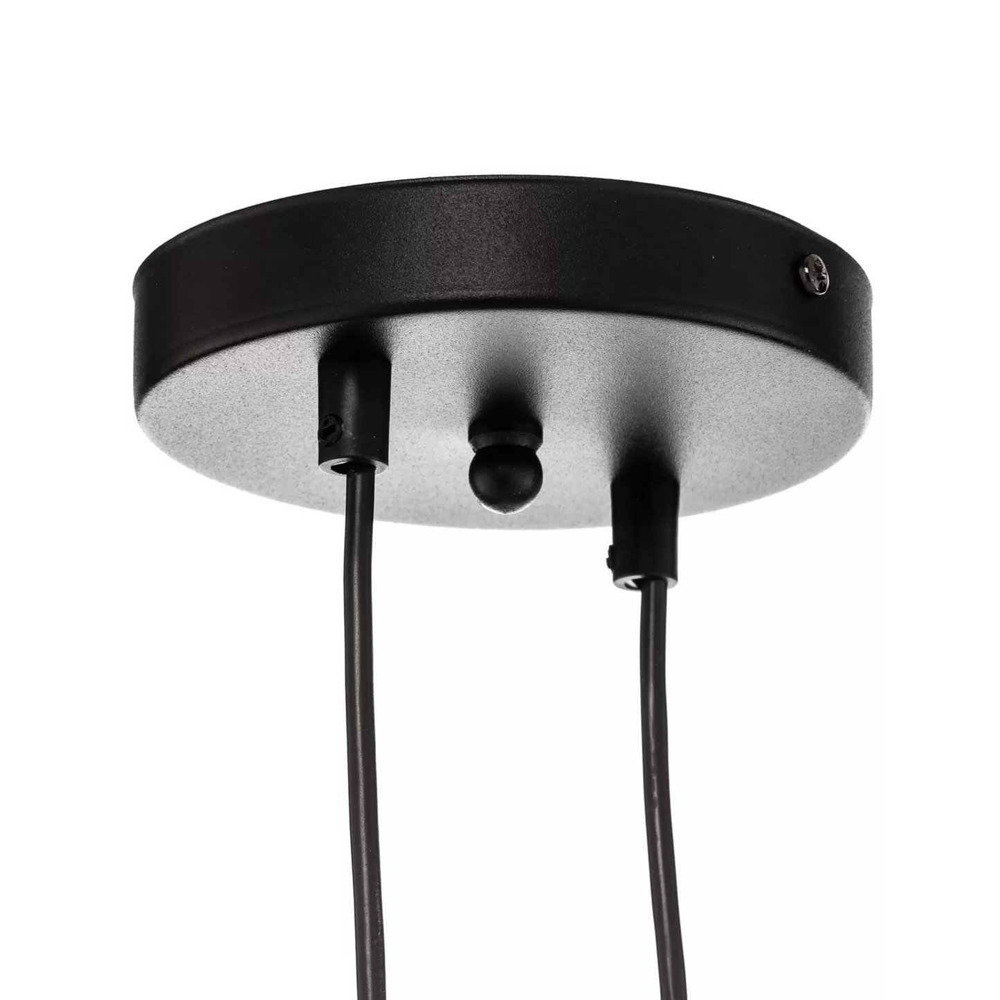 Hengilampi á lager, Glassy, ​​6 perur, grafít, gulbrúnt, glært gler, 110 cm, ljóslampi