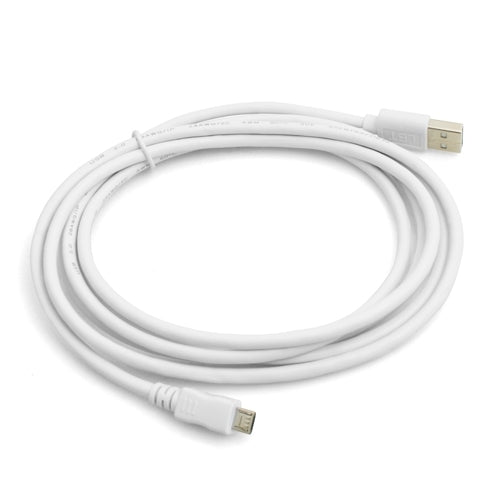 System-S Micro USB 2.0 Kabel Datenkabel und Ladekabel in weiß 140cm