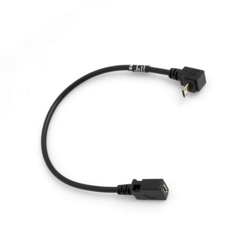 SYSTEM-S Micro USB snúra með 90° uppáviðshorni í Micro USB snúru, 27 cm