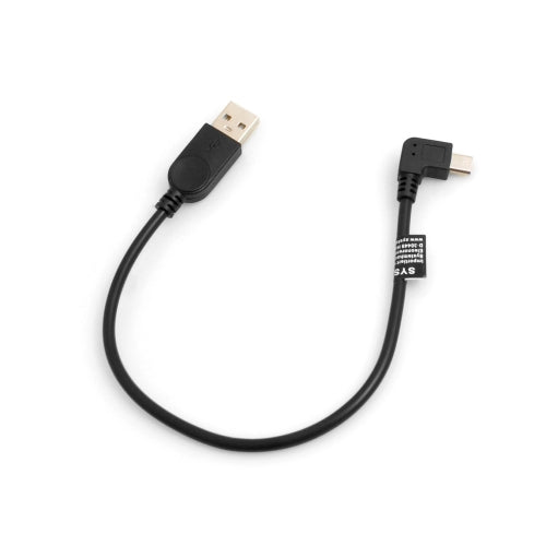 SYSTEM-S Micro USB cable 90° right angled angled plug data cable charging cable approx. 27 cm