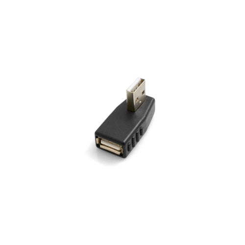 SYSTEM-S USB A kvenkyns í USB A karlkyns 90° rétthyrndan millistykki