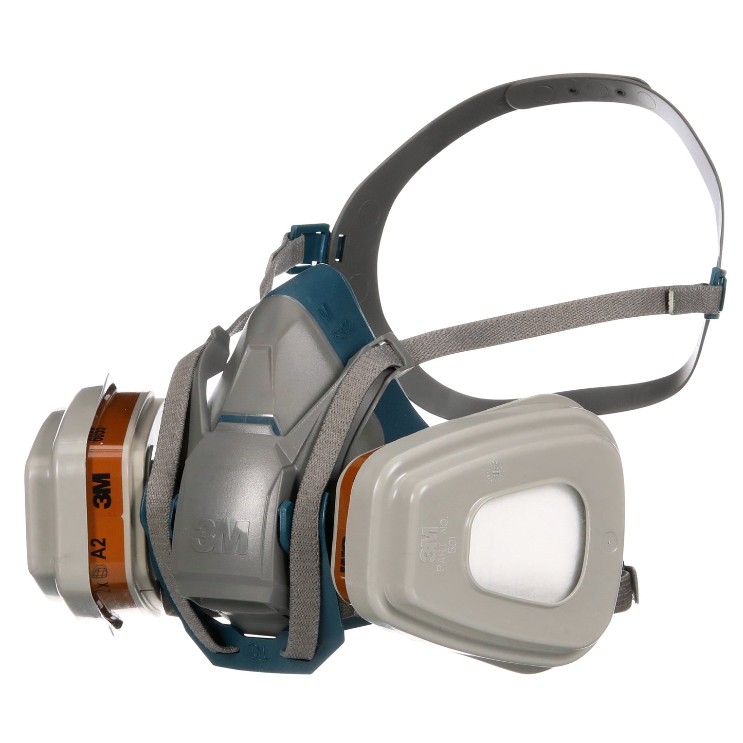 3M™ Quick Latch-Atemschutzmaske 6502QLKIT-1 mit austauschbaren Filtern, A2P3 organische Dämpfe (1x6502, 2x6055, 2x5935, 2x501) | Packung (1 Stück)