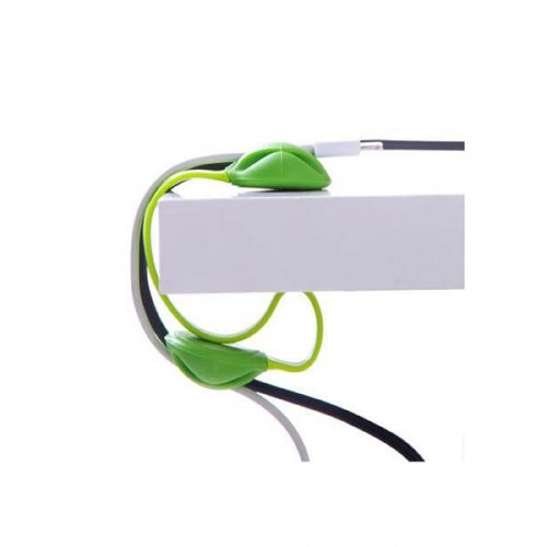 SYSTEM-S Kabelmanager Kabel Clip Organizer Schreibtisch Kabelclip Kabelbefestigung Kabelführung für Schreibtisch in GRÜN