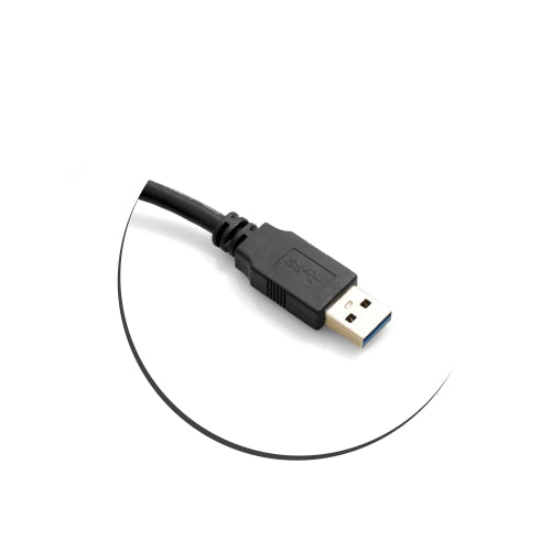 SYSTEM-S USB 3.0 A (karlkyns) í Micro USB 3.0 (karlkyns) snúra, 30 gráðu hallandi, 120 cm hraðvirk gagnasnúra, hleðslusnúra með lásskrúfu.