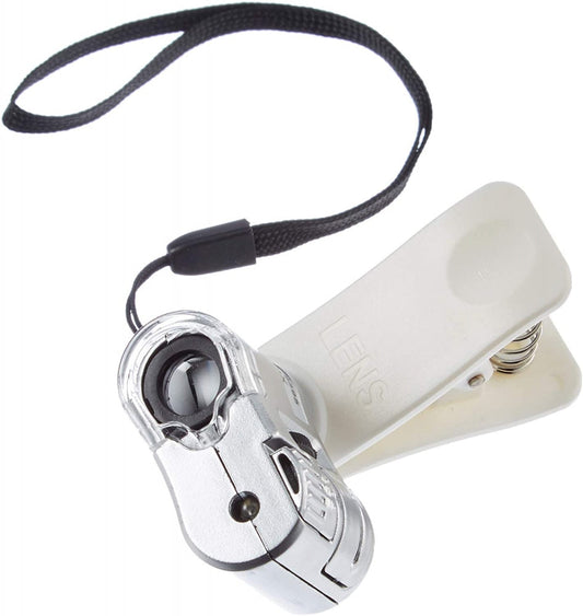 SYSTEM-S 60x Mikroskop Licht Clip-On Kamera Adapter Erweiterung für Smartphone