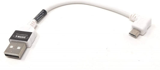 System-S USB A karlkyns í USB 2.0 Micro B karlkyns 10 cm vinstra megin