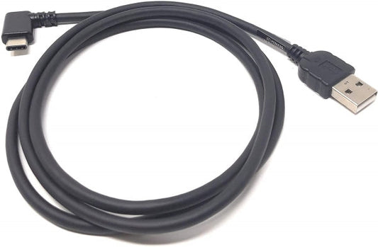 System-S USB 3.1 Type C 90° hallaður í USB 2.0 A snúru 100 cm