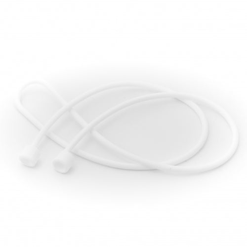 System-S 5x sílikonhaldari fyrir AirPods heyrnartól í hvítu 