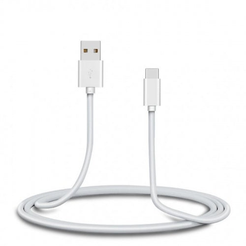 SYSTEM-S USB 3.1 Kabel 5 m Typ C Stecker zu 2.0 Typ A Stecker  Kabel in Weiß