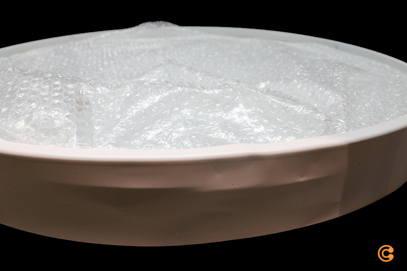 Loftljós í B-flokki, Cleo 800 Sensor, ø 78 cm. Hvítt loftljós. Sjá texta/mynd.