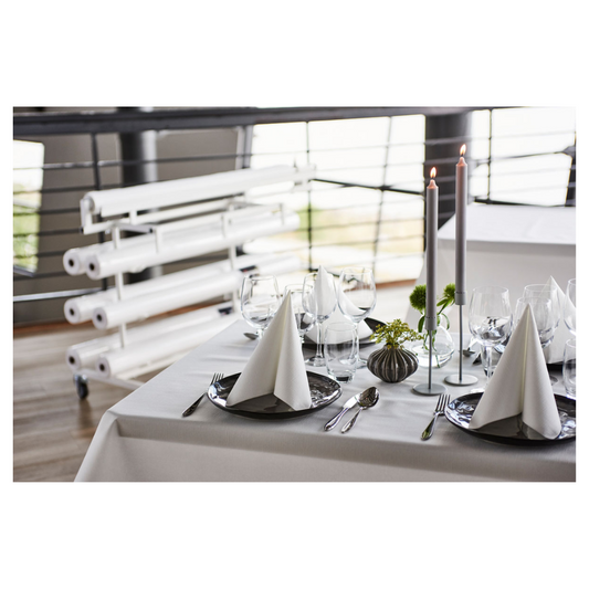 Dunicel-Rolle 10x1,18m weiß - Hochwertige Tischdeko Rolle | 1 Rolle