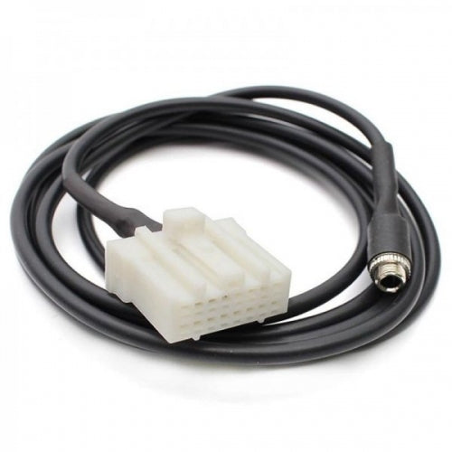 SYSTEM-S Audio Kabel 1,5 m Klinke Buchse zu Mazda Autoradio in Schwarz
