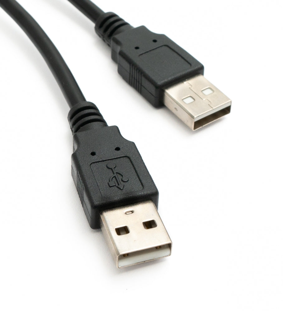 SYSTEM-S USB 2.0 Dual Port Kabel 150 cm Typ A Buchse zu Stecker Schraube Schwarz