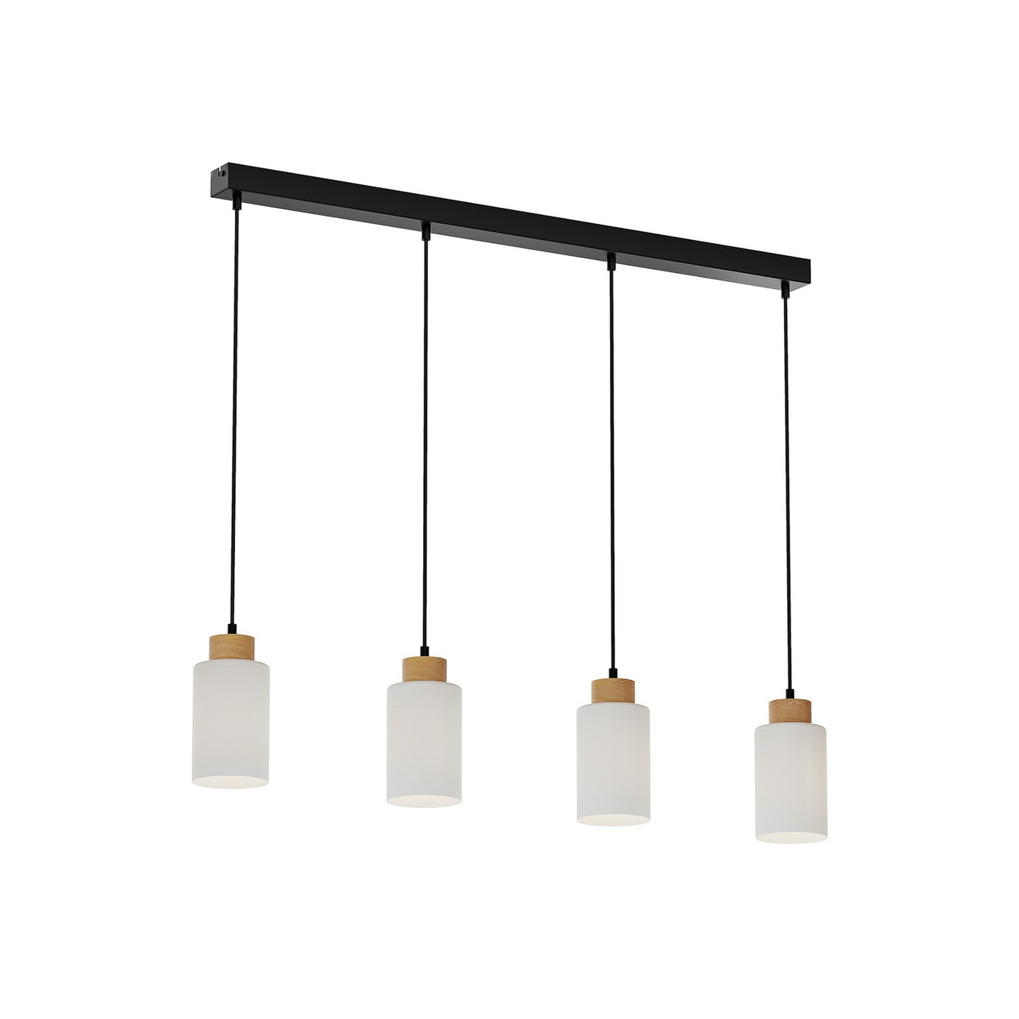 B-Ware Envostar Talia Hängeleuchte Pendelleuchte Deckenlampe Lampe 4 Flammig Eiche Weiß