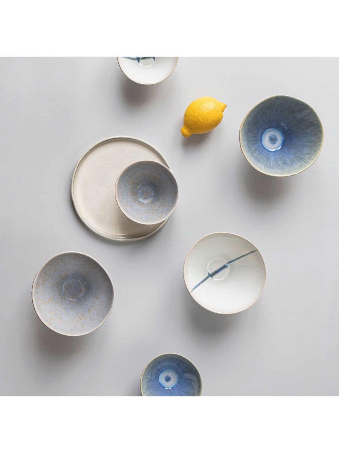 Schale ELEMENTS klein, Set aus drei Schalen in 2 Farben