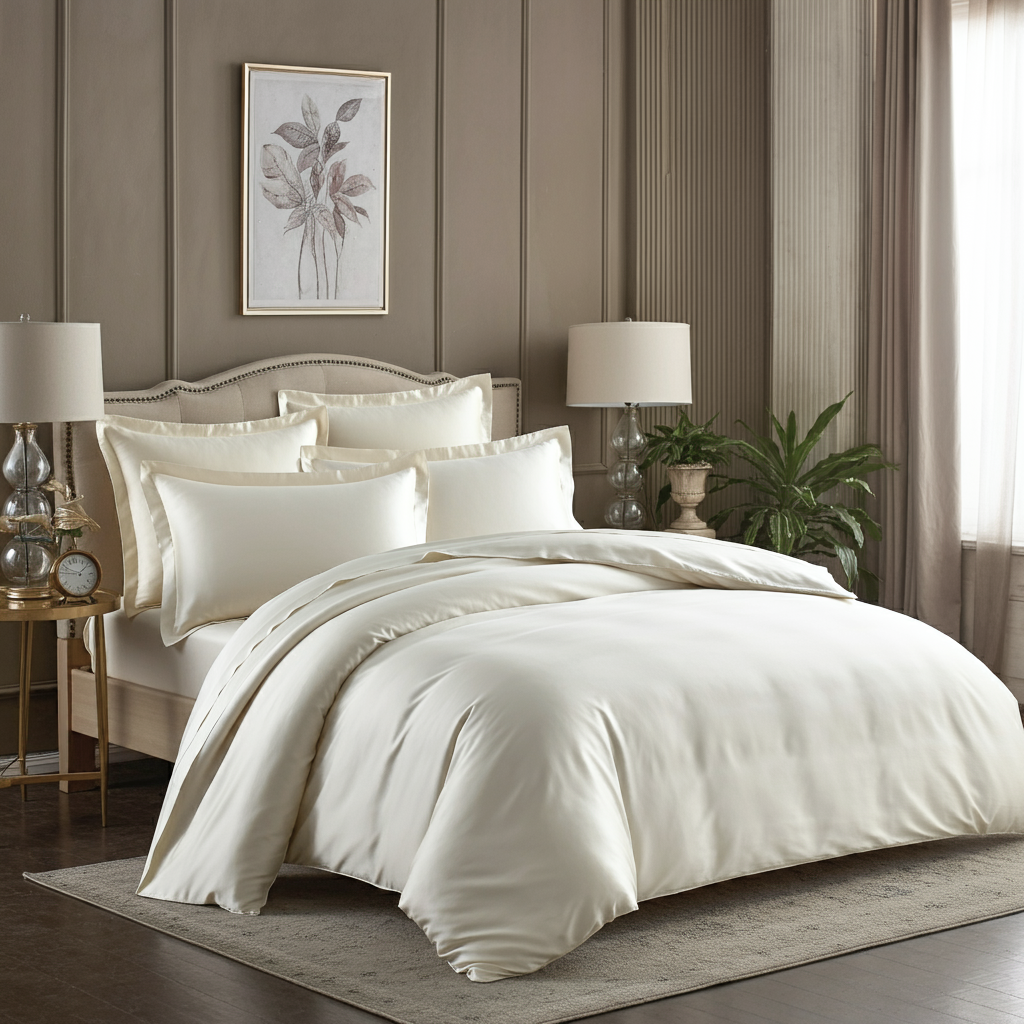 Drapeur sængurver úr bómullar-satíni