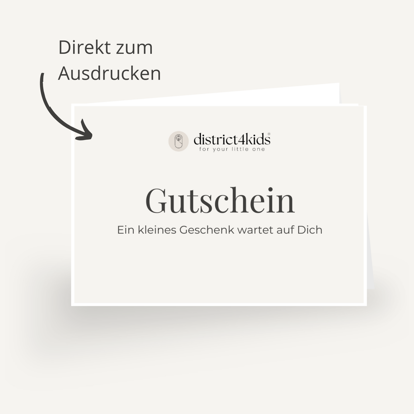 Geschenkgutschein digital - inkl. Gutschein-Template zum ausdrucken