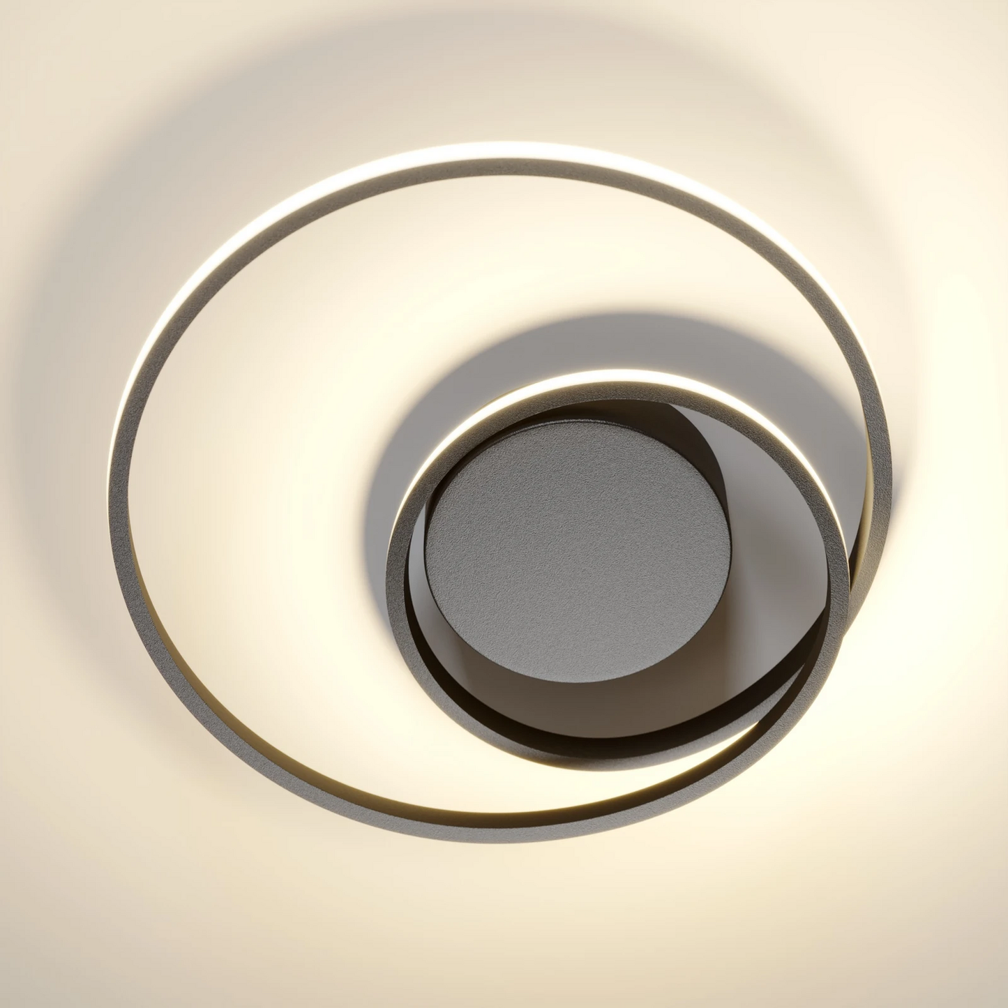 B-grade Lindby Kyron LED ceiling lamp, pendant lamp, light, 22 W, matte black 