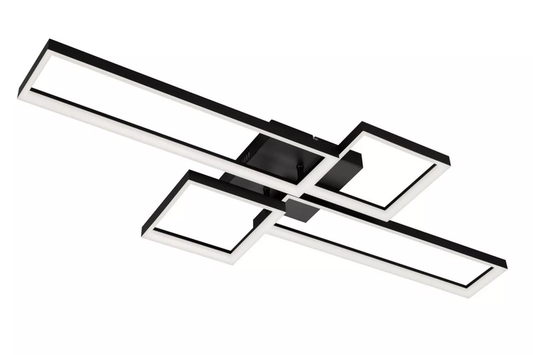 Briloner LED loftlampi í B-flokki 3014 015 dimmanlegur CCT svartur loftljós með kastljósi