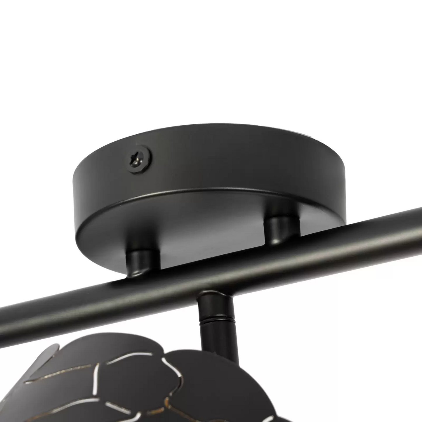 B-flokks Lindby loftljós Aralena svartgull að lengd 70 cm loftlampi