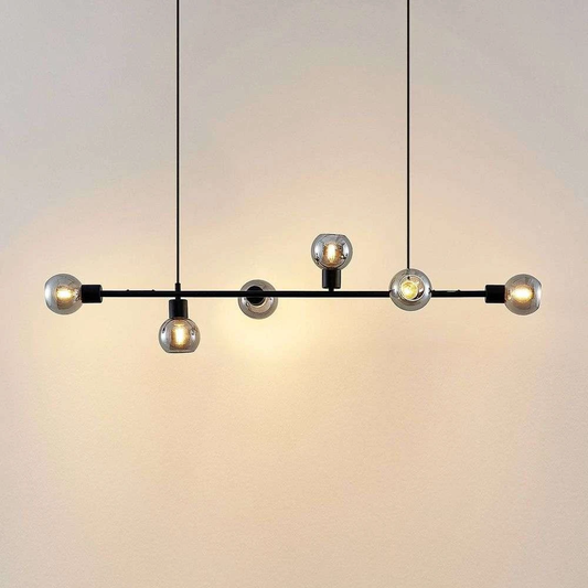 B-Ware Lindby Biscala Led Pendelleuchte Leuchte Lampe Deckenlampe E14 Schwarz Rauch301