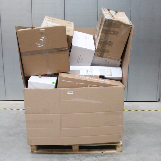 Gallaðar vörur í B-flokki, blandaðar vörur, heimilistæki, lampar, líkanasmíði, 23 x